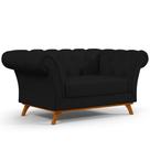 Sofá 2 Lugares Império 150 Cm Corano Preto C-05