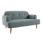 Sofá 2 Lugares Kiev Linho Cinza 130 cm