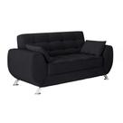 Sofá 2 Lugares Larissa Suede Preto