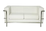 SOFÁ 2 LUGARES LE CORBUSIER PREMIUM material sintético BRANCO