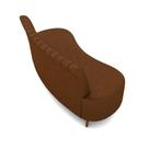 Sofá 2 Lugares Living 135cm Pé Palito Maraú Sintético Pu Marrom K01 - D'rossi