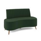 Sofá 2 Lugares Living 160cm Pé Palito Maraú Veludo Verde K01 - D'rossi Sofá 2 Lugares Living 160cm Pé Palito Maraú Veludo Verde K01 - D'rossi