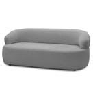 Sofá 2 Lugares Living Orgânico Sala de Estar 140cm Conka F05 Bouclê Cinza - Mpozenato