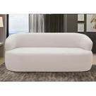 Sofá 2 Lugares Living Orgânico Sala de Estar 140cm Conka F05 Veludo Bege - Mpozenato