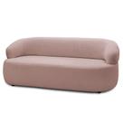 Sofá 2 Lugares Living Orgânico Sala de Estar 140cm Conka F05 Veludo Rosê - Mpozenato