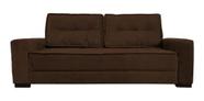 Sofá 2 Lugares Luxo Giza Suede Chocolate