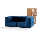 Sofá 2 lugares Modular Sofá na Caixa em Boucle com 2 Módulos 1,72m