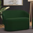 Sofá 2 Lugares Namoradeira Orgânica Para Sala Malu Suede Verde M11 - D'rossi Sofá 2 Lugares Namoradeira Orgânica Para Sala Malu Suede Verde M11 - D'rossi