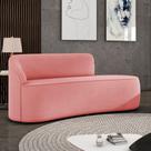 Sofá 2 Lugares Orgânico 140 cm Morgan Suede D03 - D'Rossi