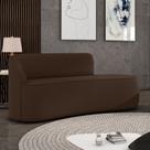 Sofá 2 Lugares Orgânico 140 cm Morgan Suede Marrom