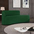 Sofá 2 Lugares Orgânico 140 cm Morgan Suede Verde