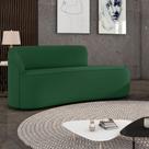 Sofá 2 Lugares Orgânico 140 cm Morgan Veludo Verde