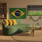Sofá 2 Lugares Orgânico 160cm Morgan Napoli Hidrorepelente D03 - D Rossi