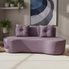 Sofá 2 Lugares Orgânico Curvo Madrid 150cm Veludo