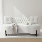 Sofá 2 Lugares Orgânico Curvo Tókio 150cm Couro Branco Sofá 2 Lugares Orgânico Curvo Tókio 150cm Couro Branco