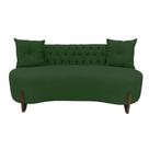 Sofá 2 Lugares Orgânico Curvo Tókio 150cm Suede Verde