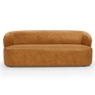 Sofá 2 Lugares Orgânico Para Sala de Estar Living 170cm Heidy F04 material sintético Whisky - Lyam Decor