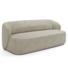 Sofá 2 Lugares Orgânico Para Sala de Estar Living 170cm Heidy F04 Veludo Bege - Lyam Decor
