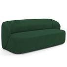 Sofá 2 Lugares Orgânico Para Sala de Estar Living 170cm Heidy F04 Veludo Verde - Lyam Decor