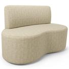 Sofá 2 Lugares Orgânico Para Sala De Estar Living Larissa L02 Linho Bege - Lyam Decor Sofá 2 Lugares Orgânico Para Sala De Estar Living Larissa L02 Linho Bege - Lyam Decor