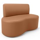 Sofá 2 Lugares Orgânico Para Sala De Estar Living Larissa L02 material sintético Mocca - Lyam Decor Sofá 2 Lugares Orgânico Para Sala De Estar Living Larissa L02 material sintético Mocca - Lyam Decor