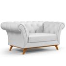 Sofá 2 Lugares Para Sala de Estar Império 150 cm D02 Corano Branco C-12 - Lyam Decor Sofá 2 Lugares Para Sala de Estar Império 150 cm D02 Corano Branco C-12 - Lyam Decor