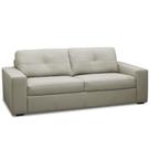 Sofá 2 Lugares Para Sala de Estar Living 150cm Vienne L06 Couro Pérola - Lyam Decor