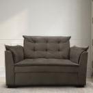 Sofá 2 lugares Para Sala Moderno Confortável Ágata Suede Cor:Azul Marinho