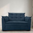 Sofá 2 Lugares Para Sala Moderno Confortável Alicia Suede azul Marinho Sofá 2 Lugares Para Sala Moderno Confortável Alicia Suede azul Marinho