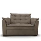 Sofá 2 Lugares Para Sala Moderno Confortável Andreia Suede bege Escuro Sofá 2 Lugares Para Sala Moderno Confortável Andreia Suede bege Escuro