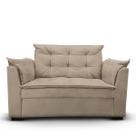 Sofá 2 lugares Para Sala Moderno Confortável Elegance Suede