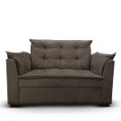 Sofá 2 lugares Para Sala Moderno Confortável Elegance Suede