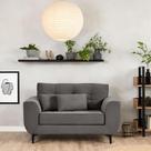 Sofá 2 Lugares Piacenza Suede Cinza 152 cm