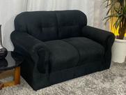 Sofá 2 Lugares Preto 601 Viena Sofá 2 Lugares Preto 601 Viena
