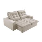Sofá 2 Lugares Retrátil E Reclinável Martins M-166 Veludo Creme