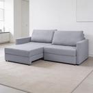 Sofá 2 Lugares Retrátil Reclinável com Baú 160cm Maiorca K01 Linho Cinza - Lyam Decor Sofá 2 Lugares Retrátil Reclinável com Baú 160cm Maiorca K01 Linho Cinza - Lyam Decor