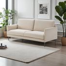 Sofá 2 Lugares Revestimento em Sarja 100% Algodão 160cm Bege Claro Sofá 2 Lugares Revestimento em Sarja 100% Algodão 160cm Bege Claro