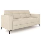 Sofá 2 Lugares Sala Living Industrial 160cm Senna K01 Veludo Bege - Lyam Decor