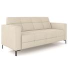 Sofá 2 Lugares Sala Living Industrial 160cm Senna K01 Veludo Bege - Lyam Decor