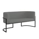 Sofá 2 Lugares Veludo Moderno Base Metal Black Balaqui Sofá 2 Lugares Veludo Moderno Base Metal Black Balaqui