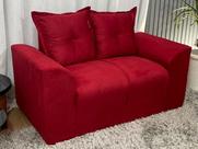 Sofá 2 Lugares Vermelho 608 Porto Sofá 2 Lugares Vermelho 608 Porto