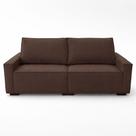 Sofá 2 Metros Contemporâneo Sala Estar Luxo Moderno Suede