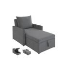 Sofá 3 em 1 Chaise, Cama e Baú Neve Estofama