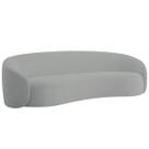 Sofá 3 Lugares 180cm Orgânico Luxo Recepção Amore Bouclé