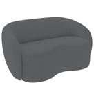 Sofá 3 Lugares 180cm Sala de Estar Living Oscar K01 Bouclê Cinza - Lyam Decor