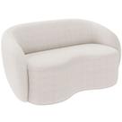 Sofá 3 Lugares 180cm Sala de Estar Living Oscar K01 Bouclê Creme - Lyam Decor