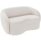 Sofá 3 Lugares 180cm Sala de Estar Living Oscar K01 Bouclê Creme - Lyam Decor