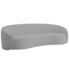 Sofá 3 Lugares 200cm Orgânico Luxo Recepção Amore Bouclé