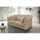 Sofá 3 Lugares 200cm Suede Arras