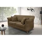 Sofá 3 Lugares 200cm Suede Arras